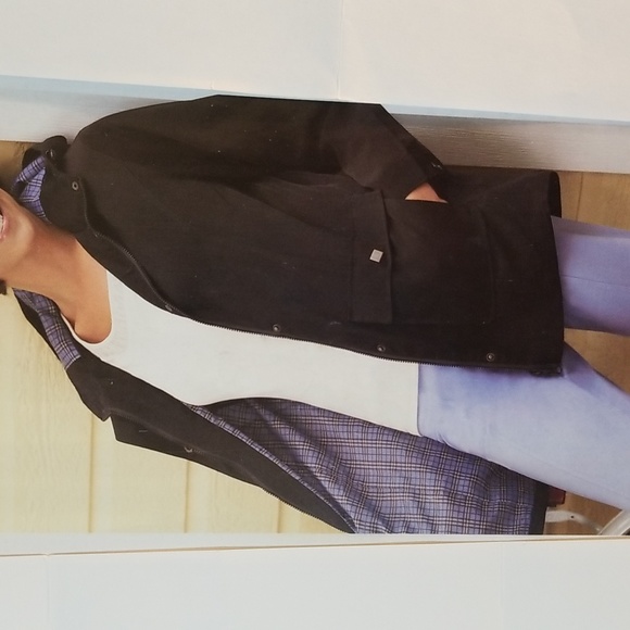 Weekenders fabulous 2-in-1 jacket with classic plaid lining folds into carry bag - Picture 2 of 2